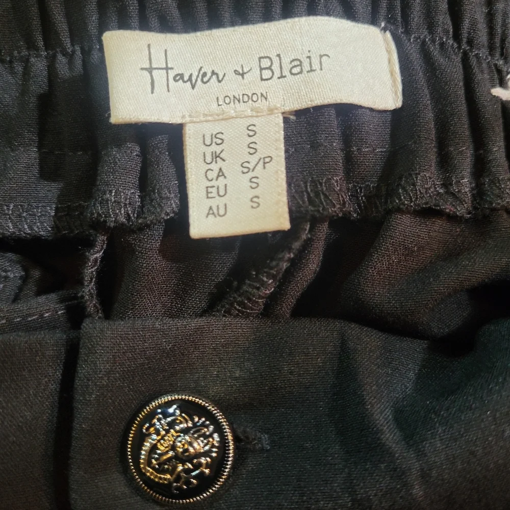 Haver & Blair Black Dress Trousers. Size S